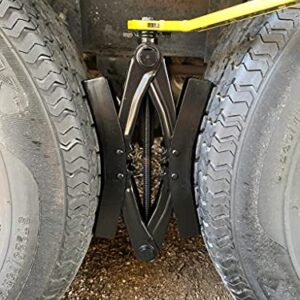 EPOARTIST Camper Wheel Chock Stabilizer Scissor 2 Sets for RV Travel Trailer tire chalks Rust-Proof