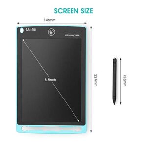 Mafiti LCD Writing Tablet 8.5 Inch Electronic Writing Drawing Pads Portable Doodle Board Gifts for Kids Office Memo Home Whiteboard Cyan