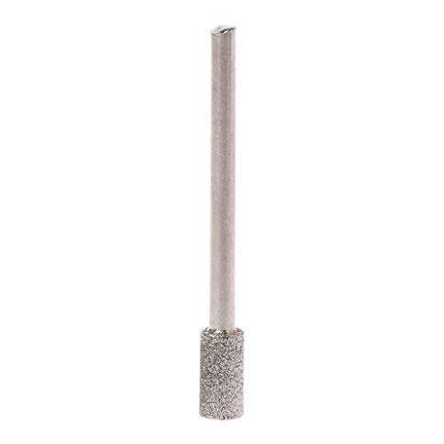 jackyee 5Pcs Coated Cylindrical Burr 5Mm Chainsaw Sharpener Stone File Chain Saw Sharpening Carving Grinding Tools Silver