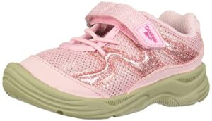 oshkosh b'gosh girls dyana bump toe sneaker, light pink, 4 toddler