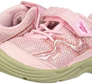 OshKosh B'Gosh Girls Dyana Bump Toe Sneaker, Light Pink, 4 Toddler