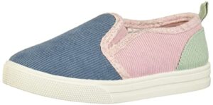 oshkosh bgosh girls sneaker, navy/multi, 12 toddler