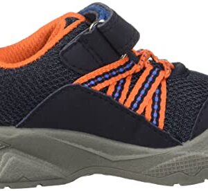 OshKosh B'Gosh Boy's TETI Bump Toe Sneaker, Navy, 4 Toddler