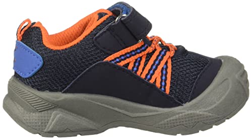 OshKosh B'Gosh Boy's TETI Bump Toe Sneaker, Navy, 4 Toddler