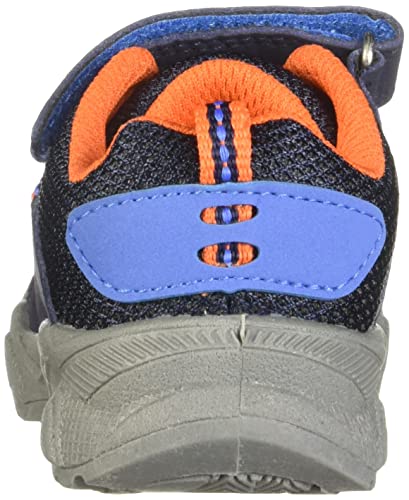 OshKosh B'Gosh Boy's TETI Bump Toe Sneaker, Navy, 4 Toddler