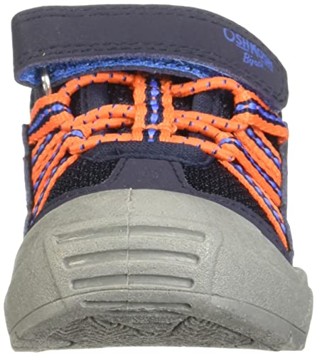 OshKosh B'Gosh Boy's TETI Bump Toe Sneaker, Navy, 4 Toddler