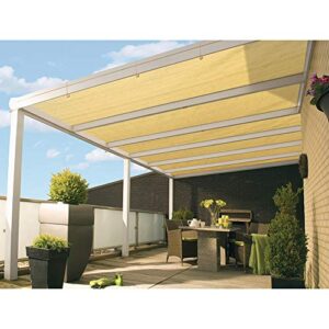 doeworks shade cloth, 6'x10' uv block sun shade canopy with grommets for outdoor pergola, patio, garden deck