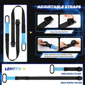 KEAFOLS Bodyweight Fitness Resistance Suspension Kit Extension Strap Door Anchors, Powerlifting Strength Workout Straps Full Body Complete Home Gym Body Core Exercise