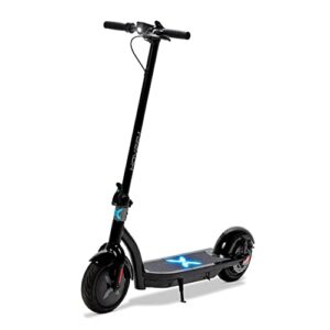 hover-1 alpha foldable electric scooter with 450w brushless motor, 18 mph max speed, 10” air-filled tires and 12 mile range