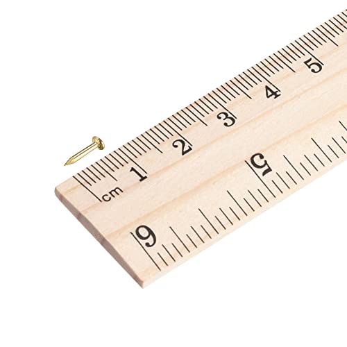 uxcell Small Tiny Nails 1.2x8mm(DXL) for Wooden DIY Decorative Pictures Boxes Household Accessories Brass Tone 200pcs