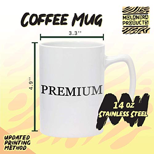 Molandra Products got eyers? - 14oz White Ceramic Statesman Coffee Mug