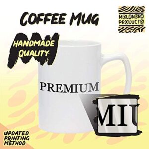 Molandra Products got eyers? - 14oz White Ceramic Statesman Coffee Mug