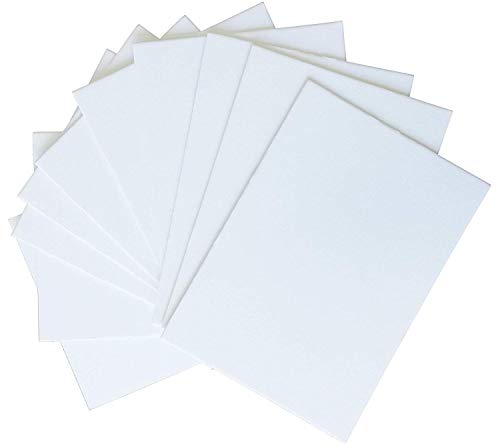 Studio 500, Pack of 10 Red Pre-Cut Picture Mat 8x10 inches for 5x7 Pictures; Red Matt with White Core Bevel Cut Mattes Sets + Backing Board + Clear Plastic Bags (Pack of 10 Red 8x10 Complete Set)