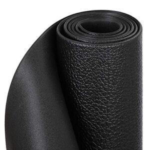 HomGarden High Density Gym Exercise Treadmill Floor Mat,8 x 3 FT Anti Vibration PVC Exercise Bike Equipment Mat,1/4" Thickness Sport Mat for Home Gym,Black