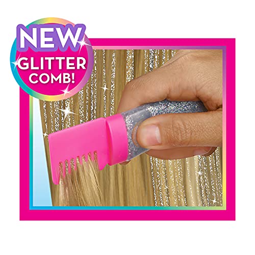 Barbie Deluxe 20-Piece Glitter and Go Styling Head, Blonde Hair and Unicorn Headband, Kids Toys for Ages 5 Up by Just Play