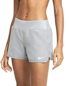 nike women's running shorts (particle grey, lg 3)