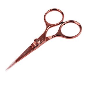 o'creme super sharp chef scissors all stainless steel snips garnishing tool (rose gold)