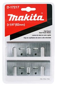 makita 2 piece - 3.25" hss planer blades for 3.25" planers - fast cutting for hard wood