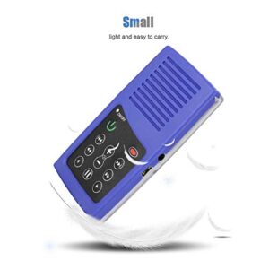 E Book Reader , 350mAh Mini Portable Solar Charge Bible Reader Book Reader , Built in 4G Capacity , 350mAh Battery , high Volume , Adjustable Sound , Gifts for Bible listeners Blue