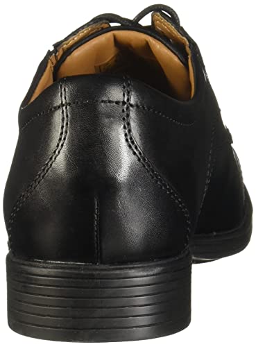 Clarks Men's Whiddon Cap Oxford, Black Leather, 12 Wide