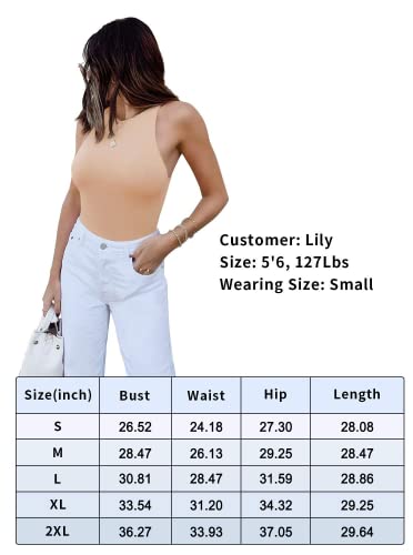 REORIA Womens Sexy Sleeveless Halter Neck Racer Back Leotard High Waist Thong Bodysuits Tank Tops Dark Green Large