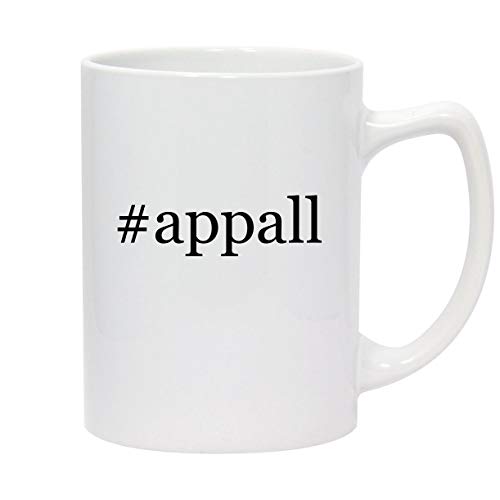 Molandra Products #appall - 14oz Hashtag White Ceramic Statesman Coffee Mug