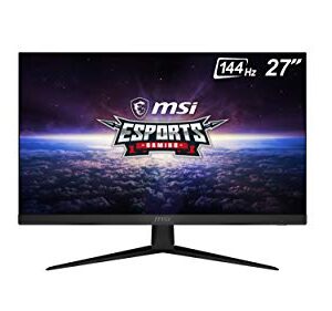 MSI G271, 27" Gaming Monitor, 1920 x 1080 (FHD), IPS, 1ms, 144Hz, FreeSync, HDMI, Displayport, Tilt