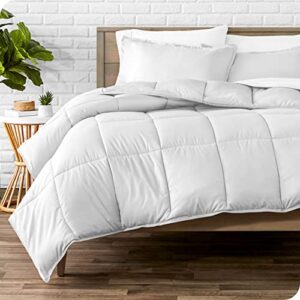 bare home comforter set - king/california king size - ultra-soft - goose down alternative - premium 1800 series - all season warmth (king/cal king, white)
