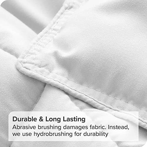 Bare Home Comforter Set - King/California King Size - Ultra-Soft - Goose Down Alternative - Premium 1800 Series - All Season Warmth (King/Cal King, White)