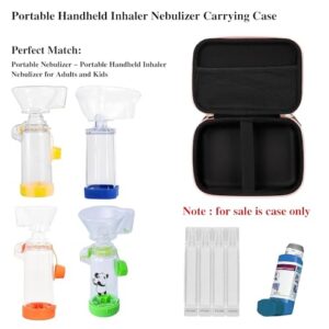 Leayjeen Portable Suitcase is Compatible with other Accessories such as Asthma Inhaler, Masks,Inhaler Spacer for Kids and Adults.(Case Only)