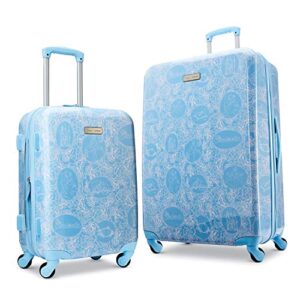 AMERICAN TOURISTER Disney Hardside Luggage with Spinner Wheels, Light Blue, Carry-On 21-Inch