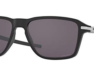 Oakley Men's OO9469 Wheel House Square Sunglasses, Satin Black/Prizm Grey, 54 mm