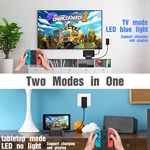 Switch Dock for Nintendo Switch/Switch OLED,Switch Docking Station Replacement for Official Nintendo Switch Dock,Travel Switch TV Dock 4K HDMI USB 3.0 Ports,Nintendo Switch Accessories