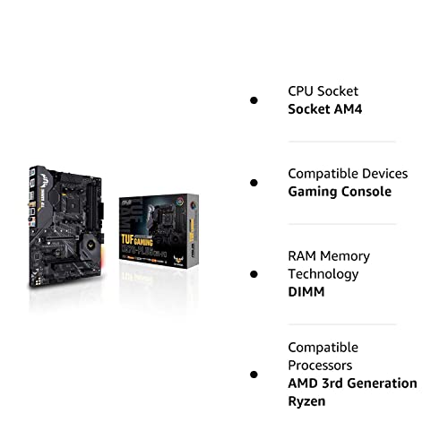 ASUS TUF GAMING X570-PLUS Motherboard ,WI-FI, Socket AM4, USB-C Gen2 AMD (Renewed)