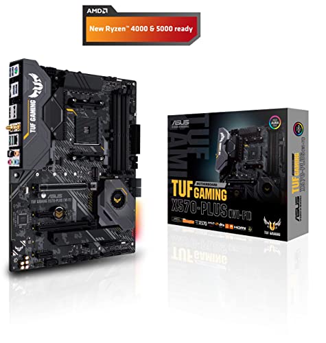 ASUS TUF GAMING X570-PLUS Motherboard ,WI-FI, Socket AM4, USB-C Gen2 AMD (Renewed)