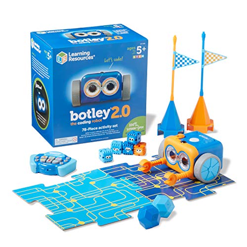 Learning Resources Botley The Coding Robot 2.0 Activity Set - 78 Pieces, Ages 5+, Coding Robot for Kids, STEM Toys for Kids, Early Programming and Coding Games for Kids, for Kids