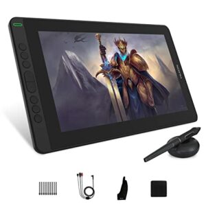 HUION KAMVAS 13 Drawing Tablet with Screen, 13.3" Full-Laminated Graphics Tablet with Battery-Free Stylus Tilt Support for Digital Art, Paint & Design, Work with Mac, PC & Mobile, Black