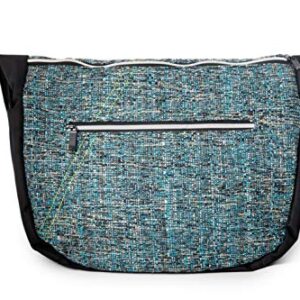 DIME BAGS Voyage Messenger Over the Shoulder Hemp Bag with Padded Pouch for Laptop Computer (Glass)