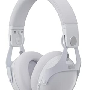 Korg Smart Noise Cancelling DJ Headphones, White NCQ1WH