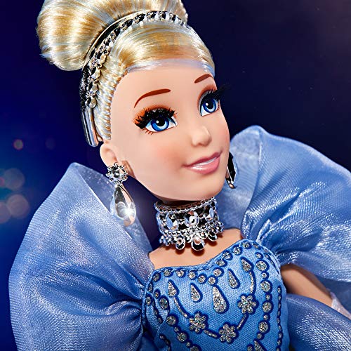 Disney Princess Style Series Holiday Style Cinderella, Christmas 2020 Fashion Collector Doll with Accessories, Toy for Girls 6 Years and Up