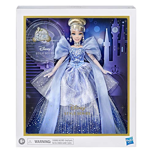 Disney Princess Style Series Holiday Style Cinderella, Christmas 2020 Fashion Collector Doll with Accessories, Toy for Girls 6 Years and Up
