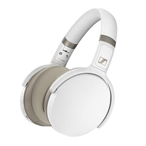 sennheiser hd 450bt bluetooth 5.0 wireless headphone with active noise cancellation - 30-hour battery life, usb-c fast charging, virtual assistant button, foldable - white
