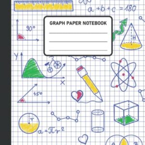 Math Notebook: Graph Paper Notebook For Kids , Fun Learning ( 7.5 x 9.25 )