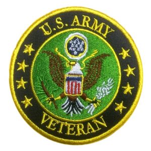 Antrix Tactical USA US American Veteran Patch Fully Embroidered Don't Forget Veteran Military Applique Emblems Badges Patch- Dia 3.15" Veteran