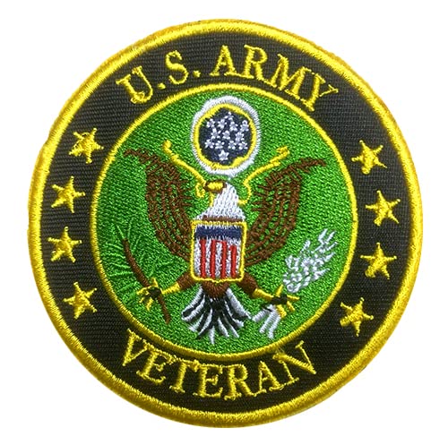 Antrix Tactical USA US American Veteran Patch Fully Embroidered Don't Forget Veteran Military Applique Emblems Badges Patch- Dia 3.15" Veteran