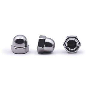 5/16-18 Acorn Hex Cap Dome Head Nuts, 304 Stainless Steel 18-8, Coarse Thread UNC, Full Thead Coverage, Pack of 25