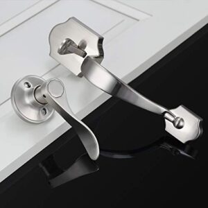 home improvement direct Single Cylinder HandleSet Door Handle for Entrance Front Door Handle for Right Handed Doors, Camelot Trim Lower Half Handle Set in Satin Nickel Finish