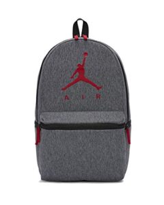 nike air jordan jumpman backpack (one size, carbon heather/gym red)