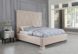 best quality furniture california king bed, beige