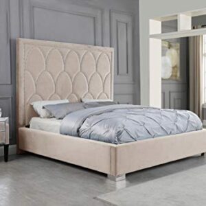 Best Quality Furniture California King Bed, Beige